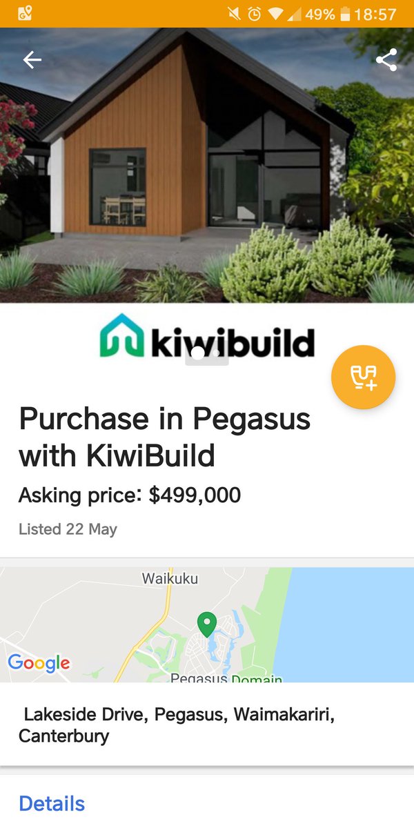 Mobiasprime's tweet photo. This doesn't make any sense,non of the kiwi builds should have the lake frontage to smack it up to half a mill just because the market dictates, appalling ๐จ #chchrebuild #homes #realestate #chch #pegasus #market #nz https://t.co/2vwCIUZEfY