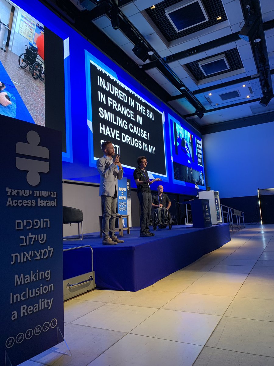 wolfileitner's tweet photo. How a disabled person became the face of a future space nation. Incredible keynote of Yarif Bash. #accessisrael #spaceil #dreambig #inspiration #inclusion https://t.co/hrRF7Xl9wQ