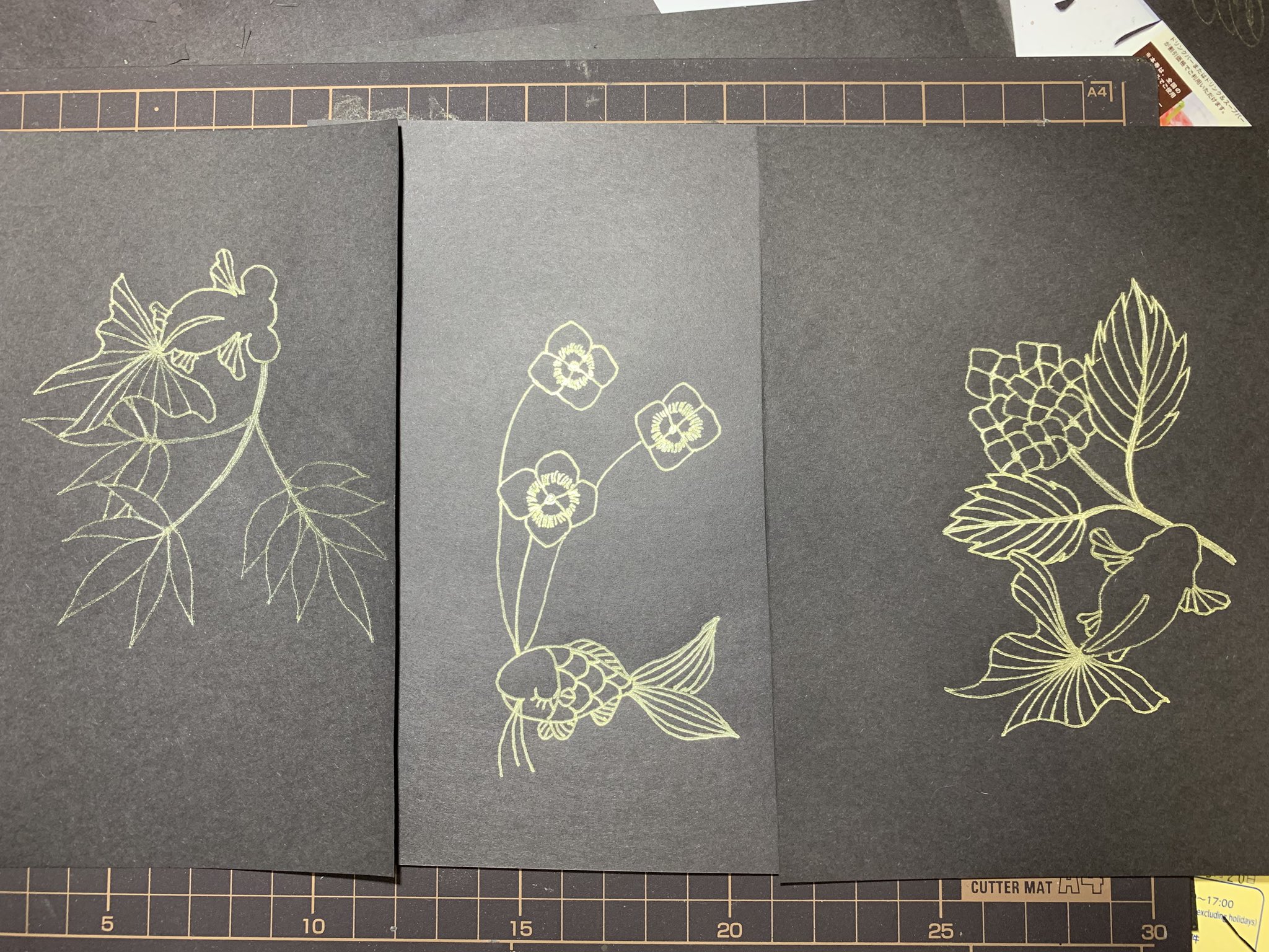 美和 初心者向けの 切り絵の図案を描きました 出来上がれば 世界に一枚だけの作品 になります やりたい方がいれば お問い合わせ下さいね オリジナルデザイン オリジナルイラスト 図案 切り絵 初心者向け ラピュタの絵師 T Co