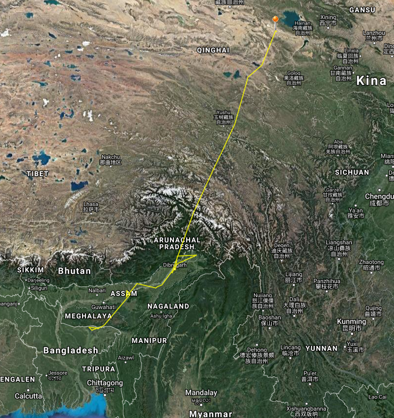 DrSnygg's tweet photo. Omor the Garganey popped up at Qinghai Lake after crossing the mountains and high plateau. The Qinghai Lake is quite famous in the world of flu. Interesting to see where it goes next. https://t.co/AHfeyiK0cD