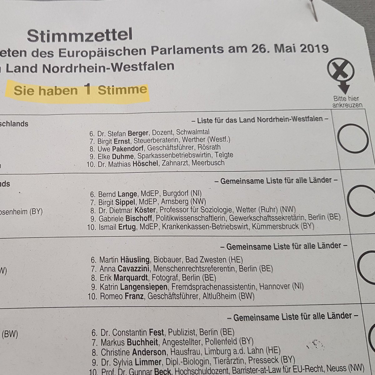 CatKrapp's tweet photo. Einfacher wird's nicht... Geht wählen :)
#EUnify #Europawahl2019 #Europawahl #EU #voteforeurope https://t.co/2iwWKpFgg8