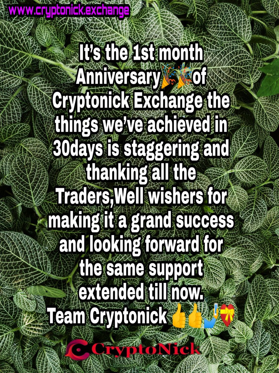Cryptonick Exchange tweet media