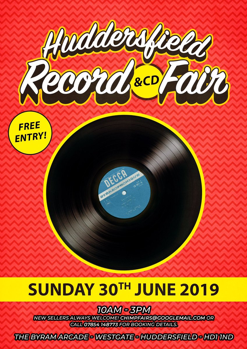 recordfairleeds's tweet photo. June is our biggest month ever!! We open @FiveRiseRecords in Bingley on 01/06 and we have our fairs @nathbrudenell in Leeds on 16/06 and at @byramarcade in Huddersfield on 30/06. Exciting times! #independentrecordshops #recordfairs #Bingley #Leeds #Huddersfield https://t.co/p49rnVZCMF