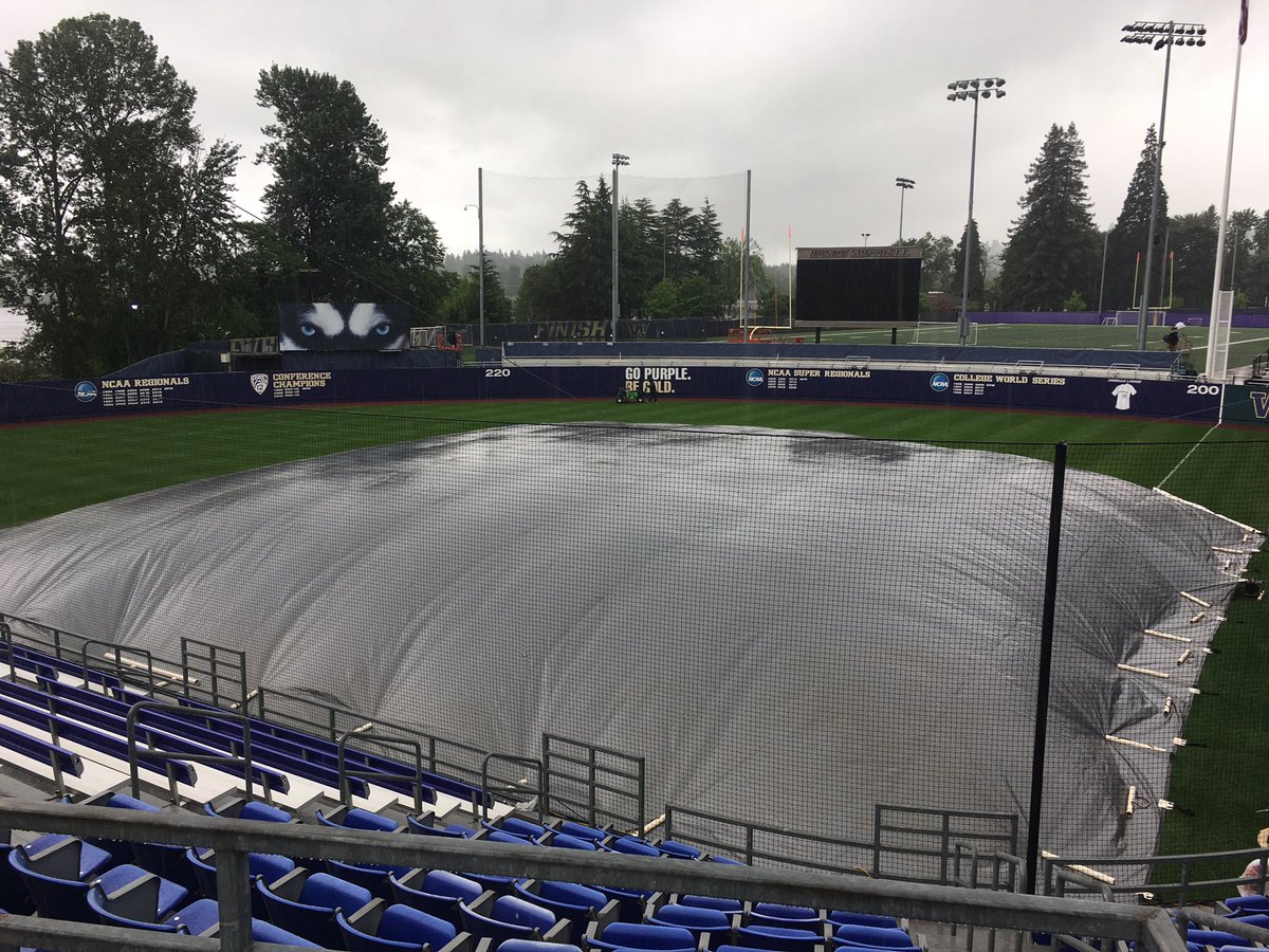 ChuckYoung13's tweet photo. So Proud of our Grounds Crew doing an amazing job this weekend keeping our @UWSoftball field in optimum playing condition. Love going to work with these guys every day. Happy for some down time as our team is off to #OKC and the @NCAAsoftball College World Series https://t.co/lJtPKB7IOY