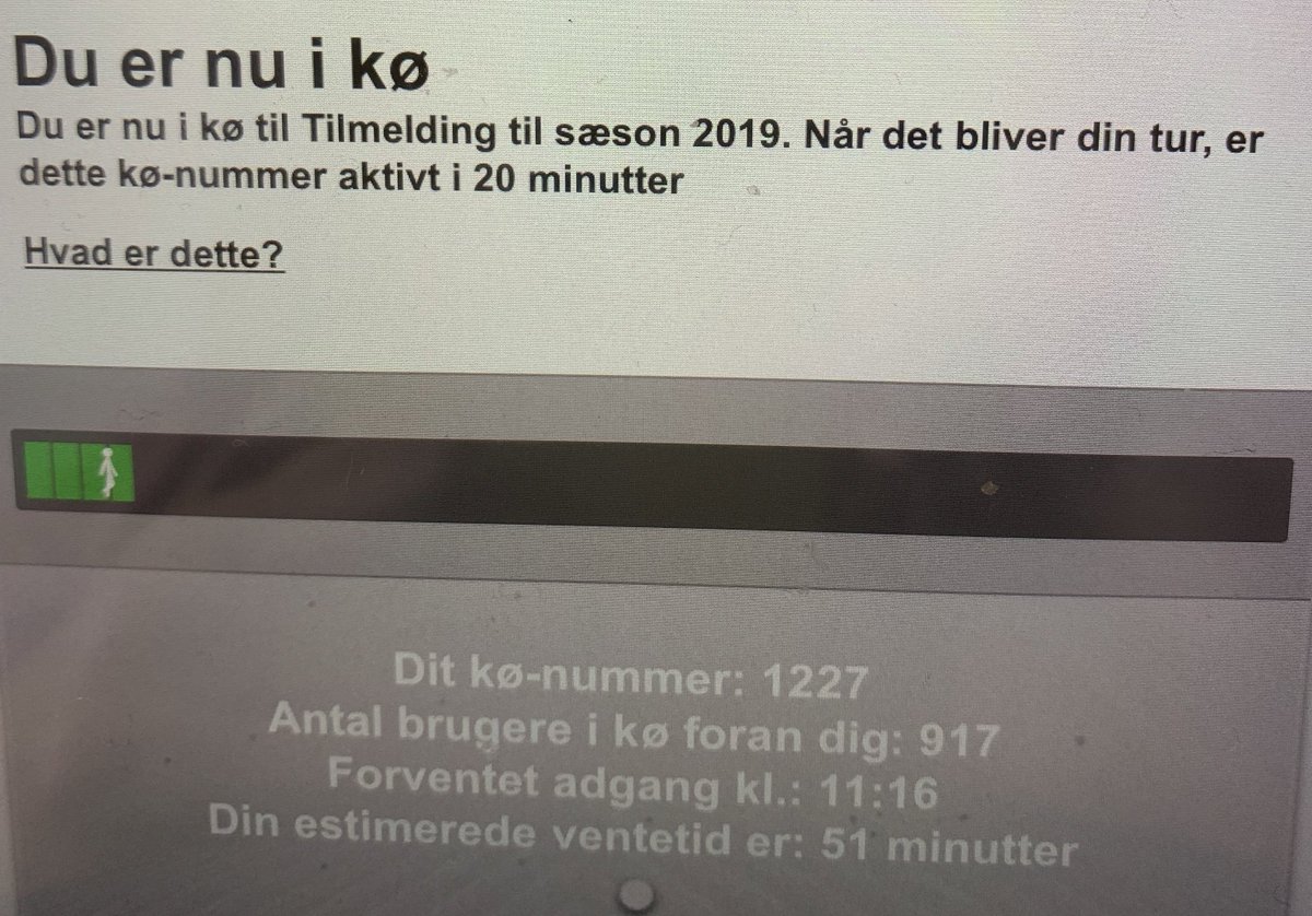 KatrineBremsO's tweet image. Nå men inden jeg tager ned og stemmer skal jeg lige have meldt mine børn til svømning. Det er der desværre også andre der skal #queueit