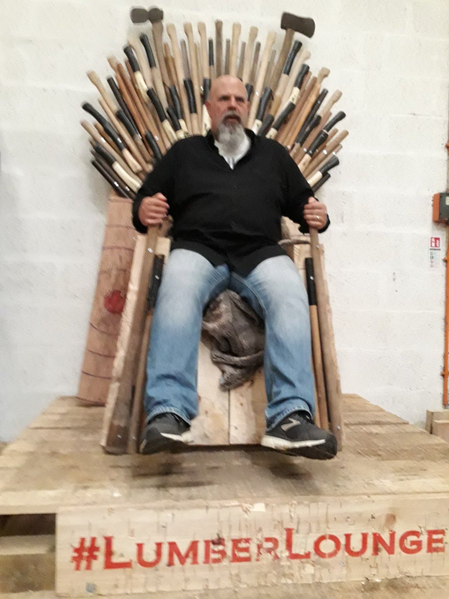 1julesc's tweet photo. Thanks to @lumberlounge for a fantastic axe throwing night. It's harder than it looks! Happy birthday old man @baldandbeardy https://t.co/x72WFhBUVS