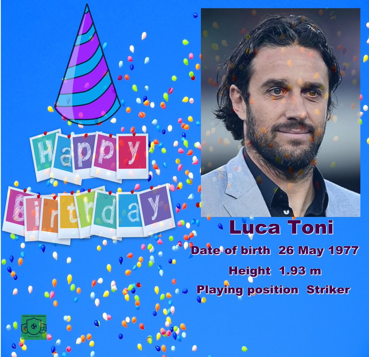 Happy Birthday Luca Toni !
#lucatoni #empolifc #empolifc1920 #usfiorenzuola #lodigiani #lodigianicalcio #modenafc #lrvicenza #bresciacalcio #uscpalermo #acffiorentina #acffiorentina1926 #bayernmunichfc #asroma1927 #genoacalcio #juventusfootballclub #alnasrclub #hellasveronafc
