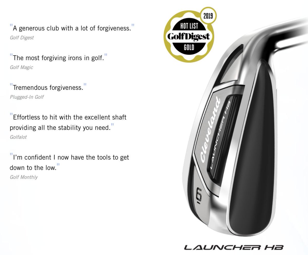 ClevelandGolfSA's tweet image. The easiest clubs that you'll ever hit. 

The new Launcher HB Irons bring the forgiveness and trajectory of hybrids. 

Don't Just Hit It #LaunchIt