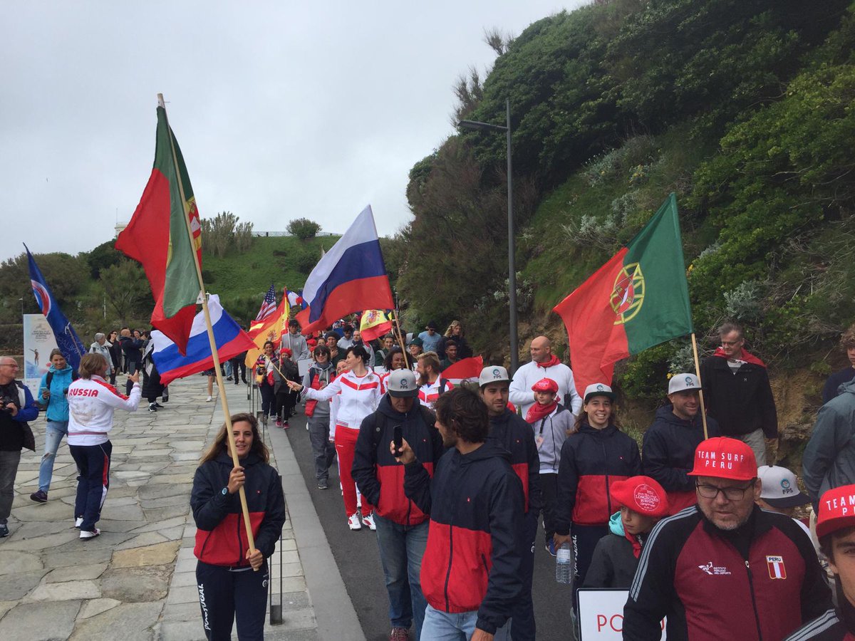 ISAsurfing's tweet photo. The Parade of Nations is LIVE at the 2019 ISA World Longboard Surfing Championship!

Tune in on https://t.co/7fL9pkk9nm

#ISAWLSC #ISAworlds https://t.co/0MTTFc6Bvt
