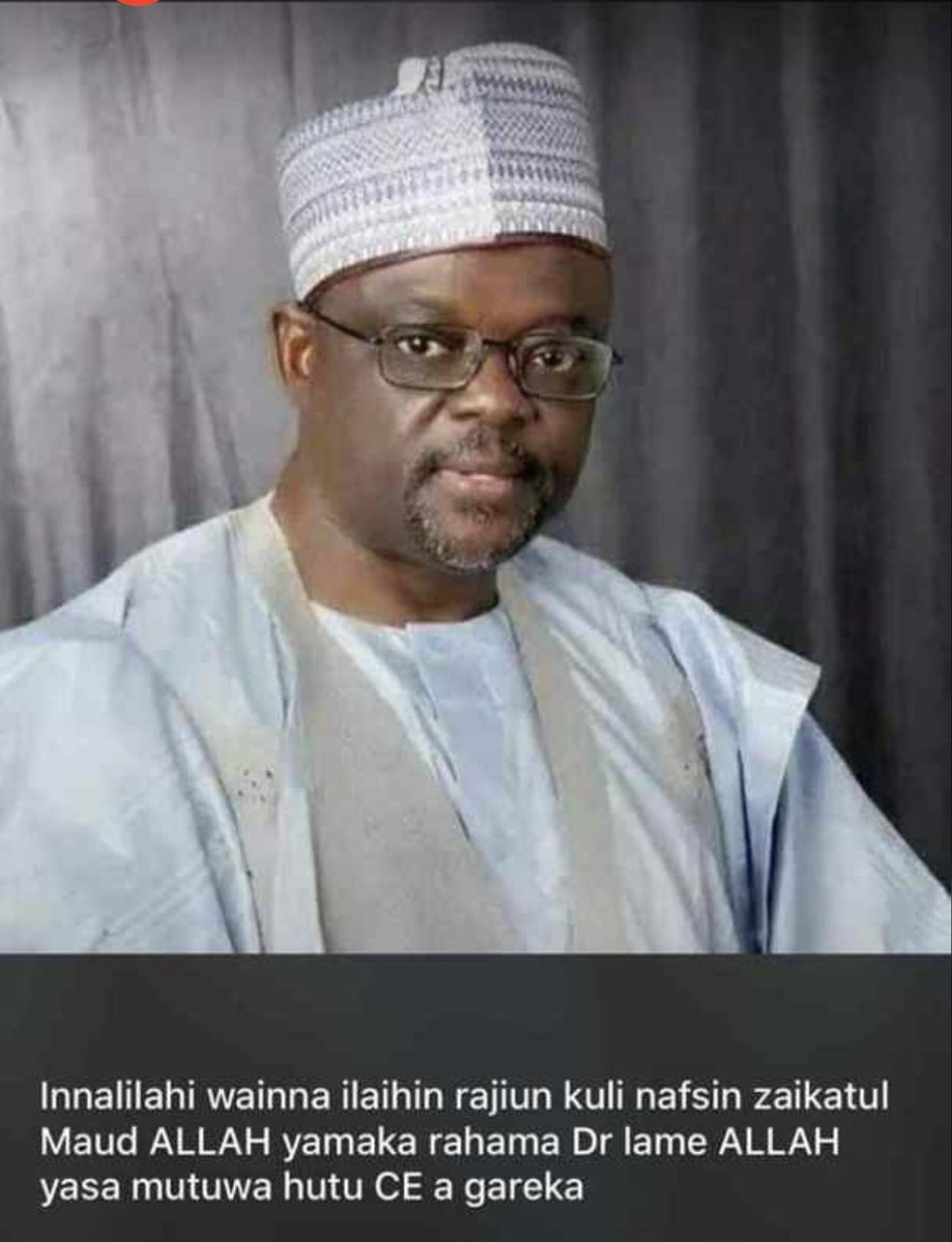 OfKaura's tweet photo. Bauchi state n indeed nig has lost patriot who gave his all for betterment of his people.Allahu akbar May his soul n those of our brothers n sisters b4 him Rest In Peace Ameen https://t.co/OinCfB40Ae