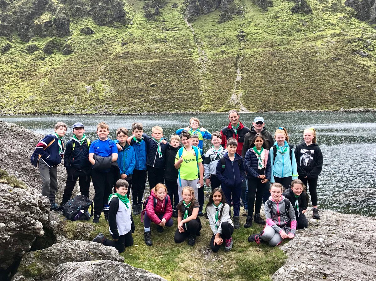 Ferrybank Cubs had a great day hiking to Coumshingaun Lake ⁦<a href="/WaterfordScouts/">Waterford Scouts</a>⁩
