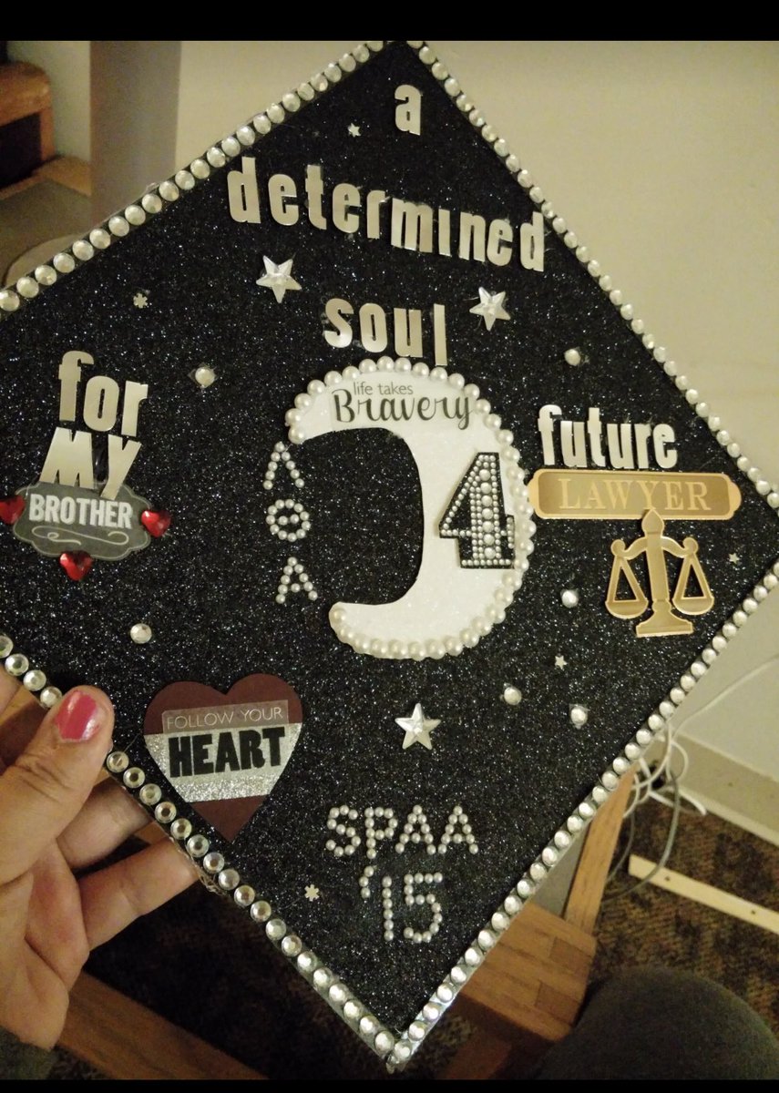 GabrielaSevi's tweet photo. Four years ago I graduated from @RutgersSPAA . This was my graduation cap.
I was so nervous to even put βFuture Lawyerβ because I was scared to jinx it .
Wow. I made it. #LawTina #BarStudyMotivation #lambdaLady #HUSL19 https://t.co/5QQldWdFV3