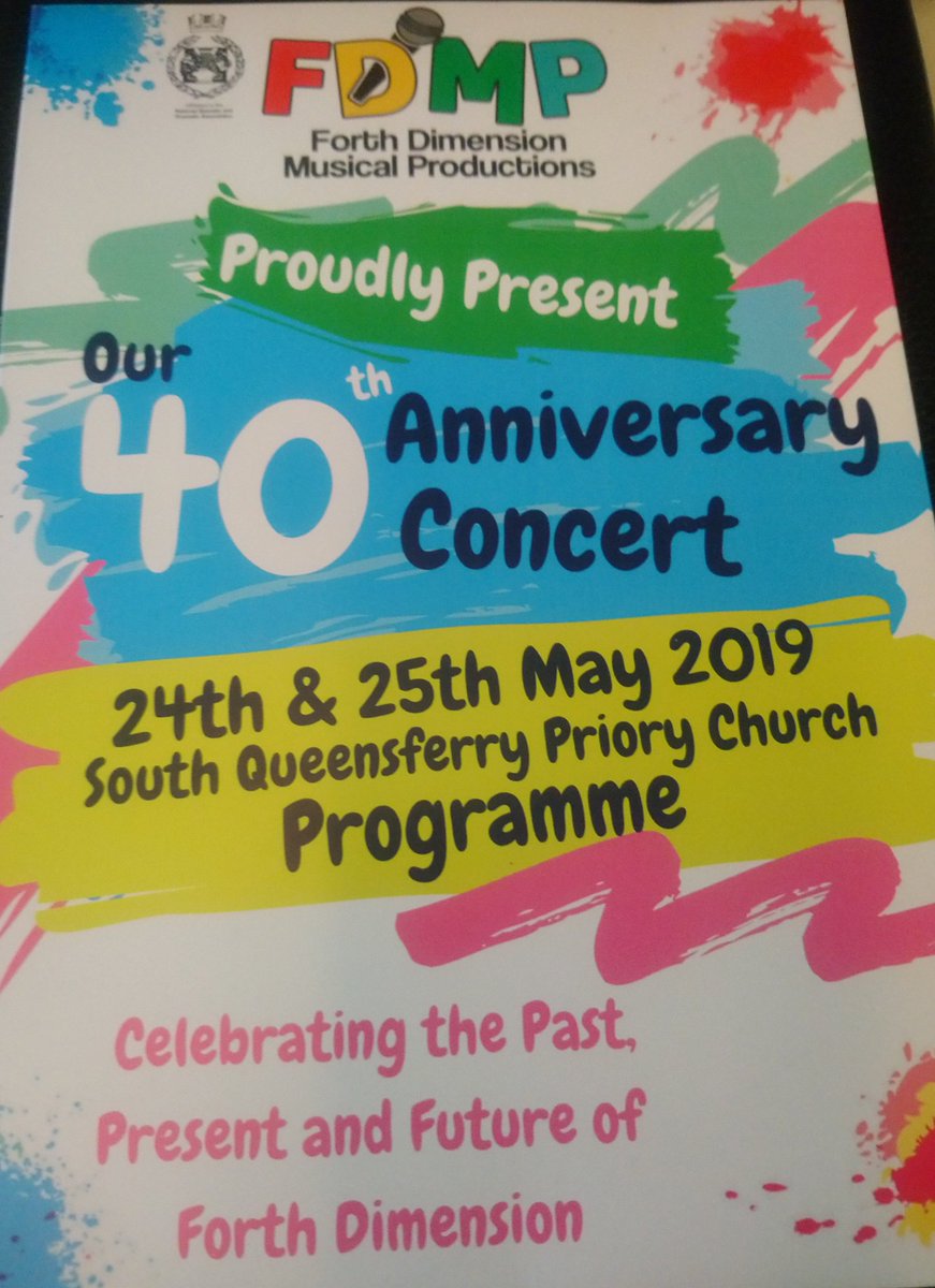 ClaireLGTweets's tweet photo. And that's another concert over for the year. 40th Anniversary Concert... Next stop... PANTO.... or Pantostein as we know it... #Pantostein #Forthdimension #FDProductions #southqueensferry #Edinburgh #musical #choir https://t.co/EiS0VNMTW8