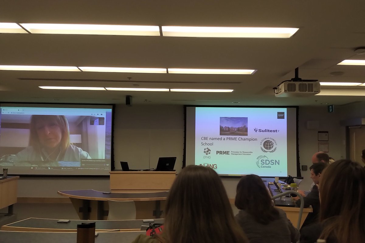DrAmeliaClarke's tweet photo. Continually impressed by the @uofg Lang business school's effort to implement the #SDGs. @Rumina_Dhalla presenting at #ASAC2019 in the Social Responsibility division. #GlobalGoals https://t.co/EjjiLhaU4g