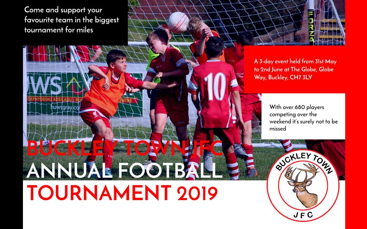 BTFCofficial77's tweet photo. Buckley Town JFC @buckleytown_jfc is proud to host another annual tournament at the Globe that caters for more than 680 children over the weekend, which is one of the largest in the county &amp; surrounding area. For more see: https://t.co/ntbaOuLzYH
#UpTheBucks #BuckleyTownJFC https://t.co/5H6PM4VgAN
