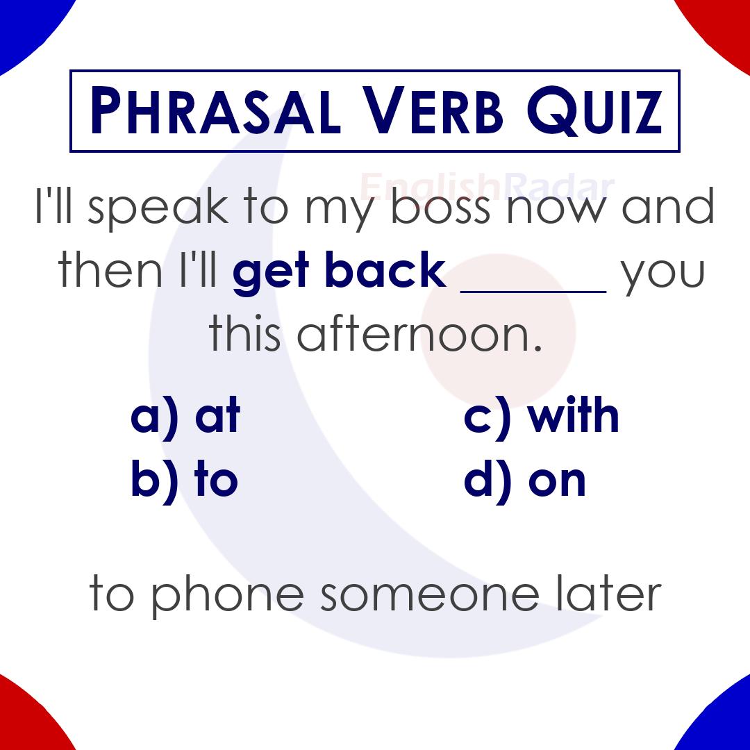 EnglishRadar's tweet photo. ⭐️ Answer = GET BACK TO
➡️ Phrasal verbs for telephone calls
For more phrasal verbs, visit:
https://t.co/FDlyRtnVC3
#getbackto #phrasalverbs #learnenglish #vocabulary https://t.co/Pued5JYshM