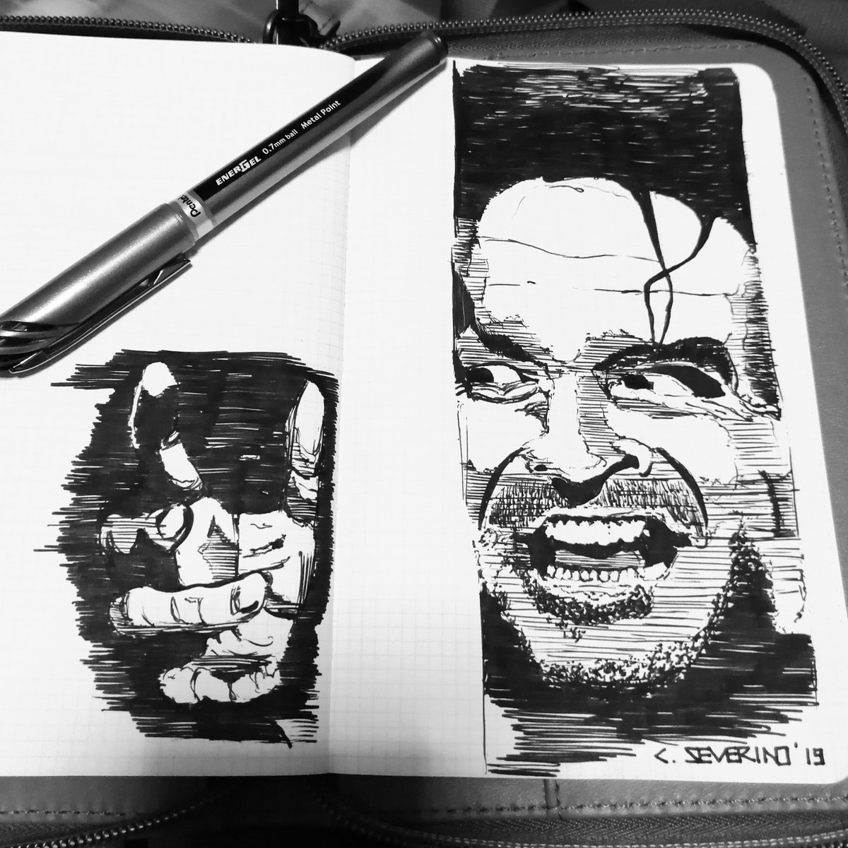 futballero's tweet photo. Shining Sunday with Johnny
#severinoart #penandink https://t.co/69TwGophEI
