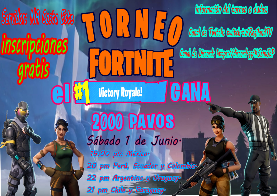 _LittleCesar's tweet photo. TORNEO COSTA-ESTE‼️

2000 PAVOS PARA EL GANADOR!!🤩

=SABADO 1 DE JUNIO =

✉️Pagina de Facebook: https://t.co/WD227NnlGl

🎮Inscribe a tu DUO aqui:➡️ https://t.co/ik5Kgn9DOW

👾SERVER DE DISCORD: https://t.co/KDGz0RRjM3 https://t.co/HqMDduB4oF