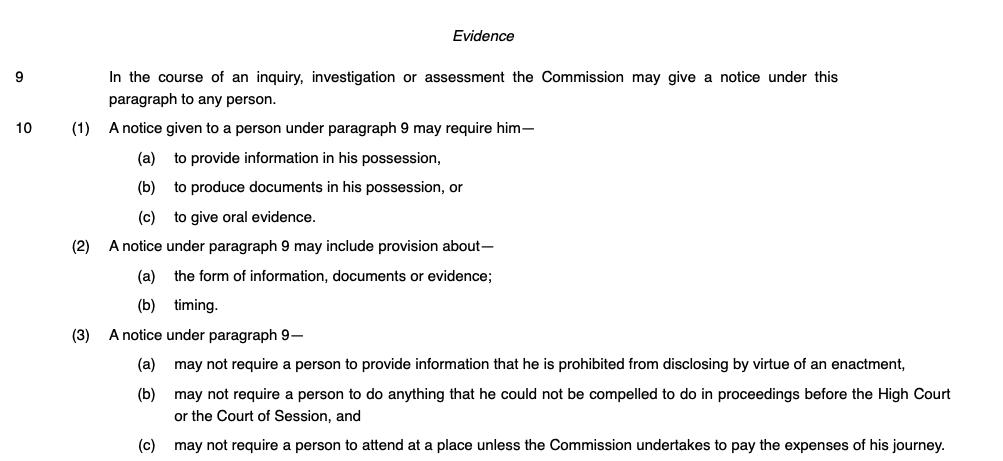 - Here's an important bit: the EHRC can force Labour to provide information, documents or oral evidence and get a court order if they don't comply. This is why the investigation could have real bite. These powers are similar to a public inquiry under the Inquires Act /7