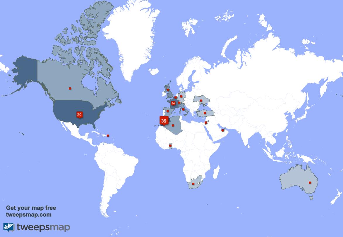 StudioDarem's tweet photo. Selon https://t.co/xDFVBTyJkQ Mes abonnés vivent en: Maroc(40%),États-Unis(20%),France(14%) https://t.co/Ogbgoe55OR