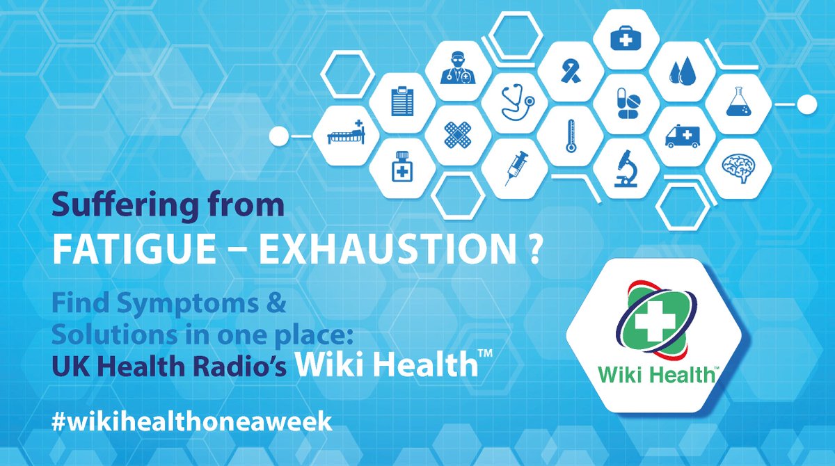 WikiHealthTM's tweet photo. Are You suffering from #fatigue? Symptoms &amp; Treatment Options available at @ukhealthradio's @WikiHealthTM our #health platform. A NEW condition is added every week, to our extensive lineup. Be Part of Your Healing Process #wikihealthoneaweek https://t.co/bI4jGE2qe8 https://t.co/y2v6ifTcVq