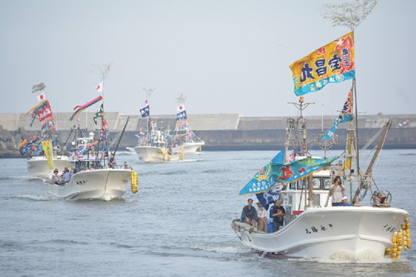 閖上のまちびらき。午後4時、クライマックスは9年ぶりの大漁船