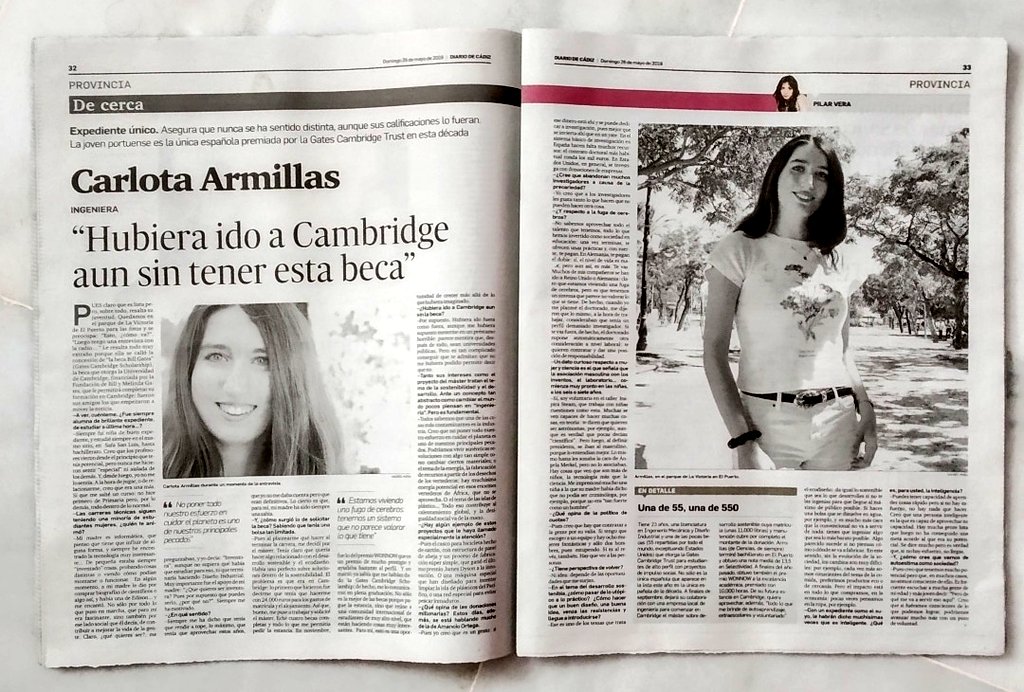 miguelarmillas's tweet photo. Qué amplia y buena la entrevista a @CarlotaFlyte de #PilarVera en @diariocadiz. ¡Cuánto se nota cuando te dejan decir todo lo que quieres y tienes que decir! Si quieres leerla... https://t.co/KKWxXiqLN2