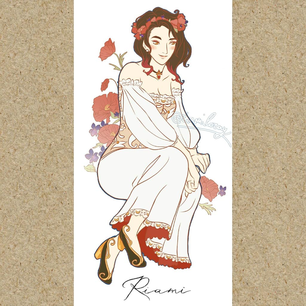 RiamiDevorak's tweet photo. Here is my apprentice Riami in spring wedding style in the Arcana game! 💕 ( Riami on the left is by me, Julian is by the incredible @capybarasoup )

#thearcanagamefanart #TheArcanaGame #fanapprentice  #riami #thearcanaspringwedding #juliandevorak #juliandevorakxmc #riamiloray https://t.co/IKQFGjDN1l