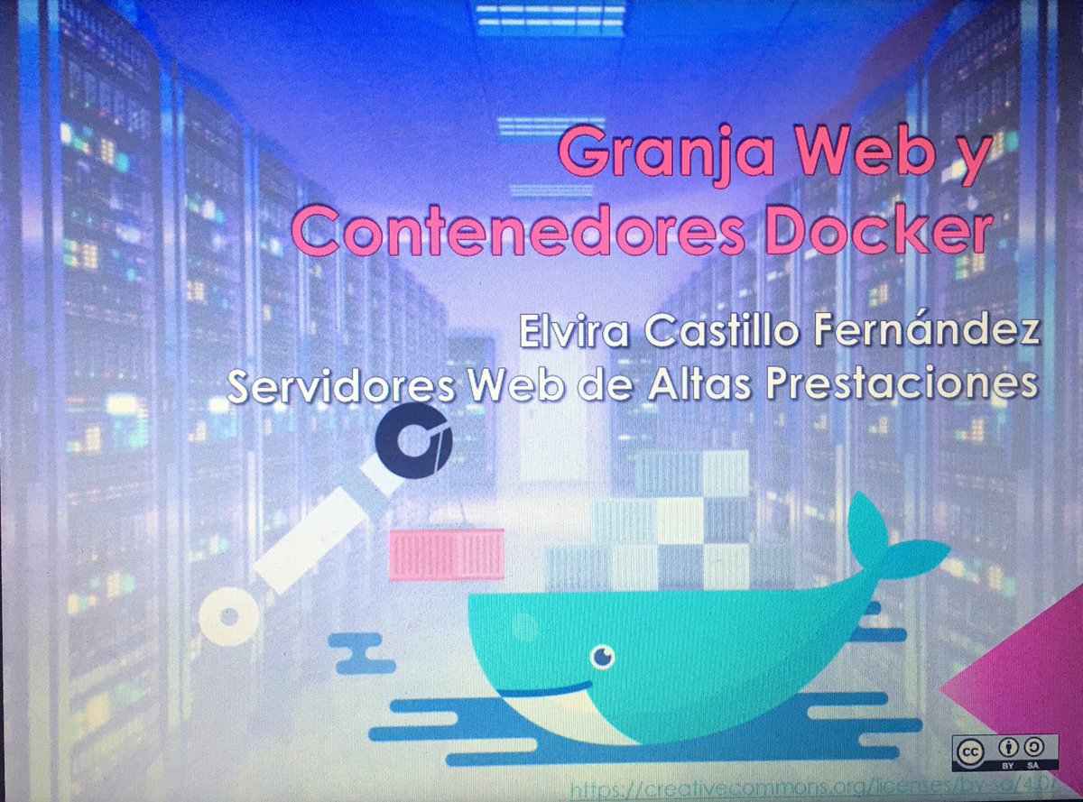 LaYoEl's tweet photo. Aquí estoy, poniendo en práctica lo aprendido en el #mooc de #softwareLibre de @OSLUGR compartiendo con licencia CC-By-SA mi proyecto de #SWAP_UGR en breve comparto el enlace al repo donde lo voy a subir :) #docker https://t.co/V8SsqcUdUn