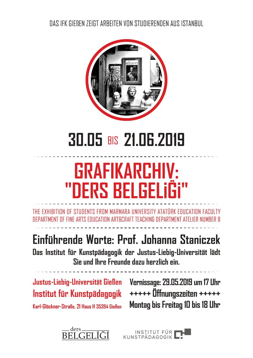 h_avni's tweet photo. ders BELGELİĞİ desen sergisi, 29 Mayıs 2019 tarihinde Almanya’nın Giessen şehrindeki Justus Liebig Üniversitesi’nin Sanat Eğitimi Bölümü’nde açılıyor.
https://t.co/cqOiXQbptz https://t.co/6rULe39k1y