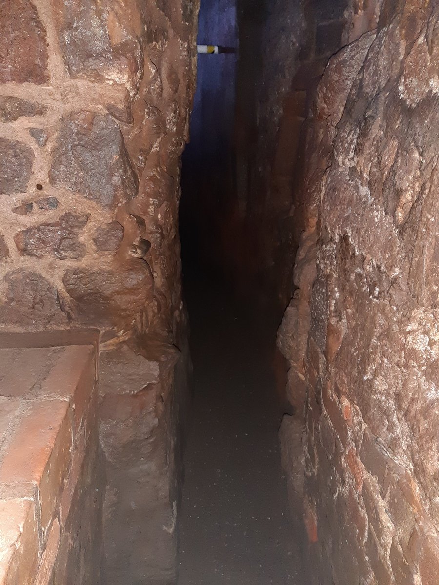 ExeterPassages's tweet photo. Have you ever been curious about our narrowest point? We got out our tape measure and went to 'the pinch point' as we call it. 30cm or 12 inches, we think it deserves it's name! https://t.co/JJW2MduA01