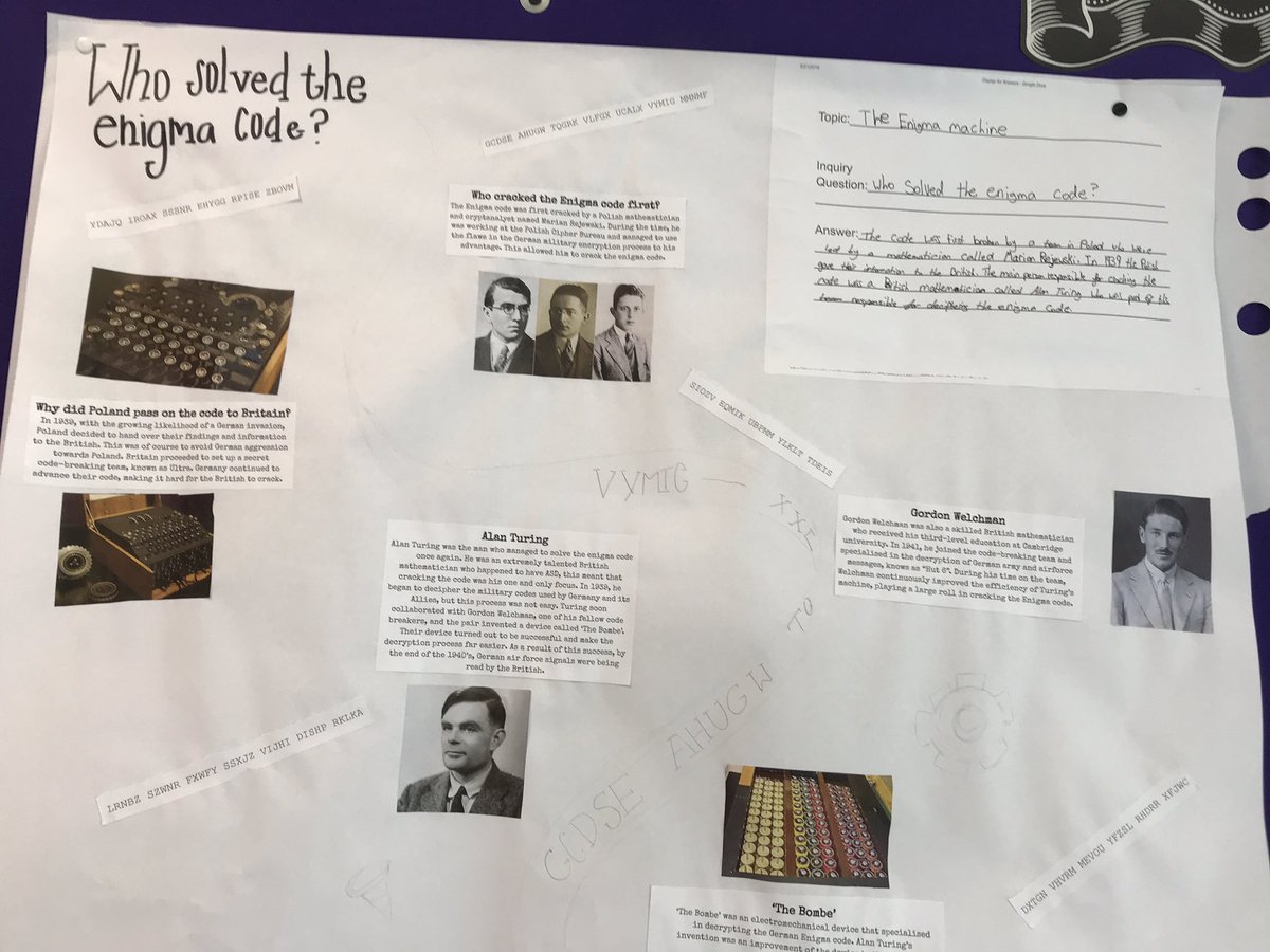 SzimhartNadia's tweet photo. Today I see the results of using QFT to begin a unit on key features of WWII. The results of doing this as a group activity were mixed. From question to research cycle to answer...this is an example of one what year mixed ability group created. #rightquestioninstitute #qft https://t.co/BonwytXwp3