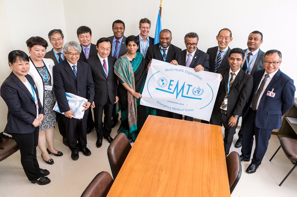 DrTedros's tweet image. I congratulate Emergency Medical Teams from #China &amp;amp; #Fiji for their significant contributions to emergency preparedness. 🇫🇯 &amp;amp; 🇨🇳 have worked to strengthen national capacities to respond to their own emergencies &amp;amp; make these services available to keep the @WHOWPRO region safe