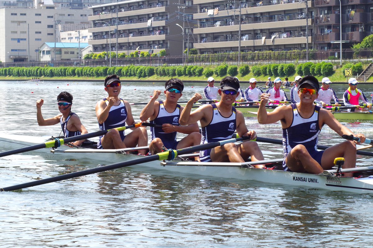 rowinglovers's tweet image. 全日本選手権8位で終えました
男子の全日本入賞は創部96年で今回が初なので、めちゃくちゃ嬉しいです笑
無名の弱小チームの爪痕を少しは残せたかなと、
次はインカレで入賞を目標に頑張ります！！