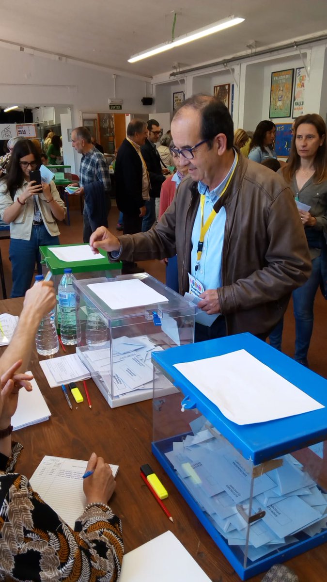 CUPValldoreix's tweet photo. #GOVERNAT El nostre Presidenciable @xavierhumet ha votat, per a que hi hagi un canvi a la Vila!
#Valldoreix #SantCugat #Municipals2019STC https://t.co/ShhwiiRA19