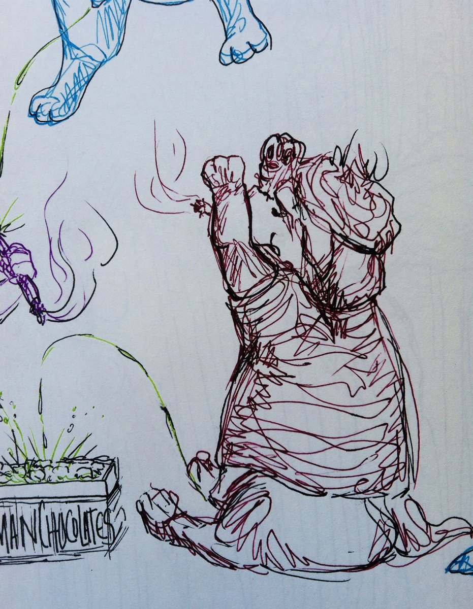 gargoylegrrl's tweet photo. Over the years, Frenchie evolved into the part of me that has zero fucks to give. (Somehow that translates to chain-smoking peppered with constant pissing and swearing).
#zerofucks #creepystuffy #pissfordays #recurringcharacters #sketchy #sketchbook #evolve #pottymouth #smoke https://t.co/BuXL4nYWaO