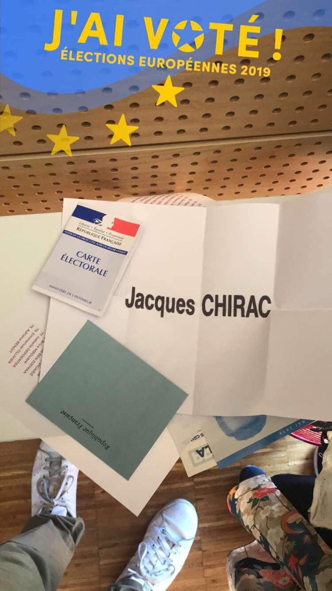 Le seul vote utile pour aujourd'hui. #Europeennees2019 #AVoté