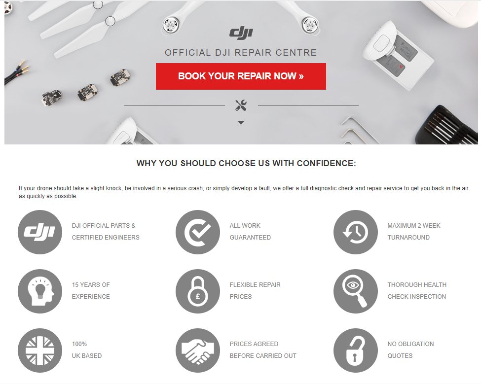 DronesDirectUK's tweet photo. Had a bit of an accident with your drone this weekend? If you have then remember we are an approved DJI Repair Centre. https://t.co/zEQDWLicWz
#DJI #DJIRepairs #Dronerepairs #Fixyourdrone https://t.co/U7IwyaIr3Q