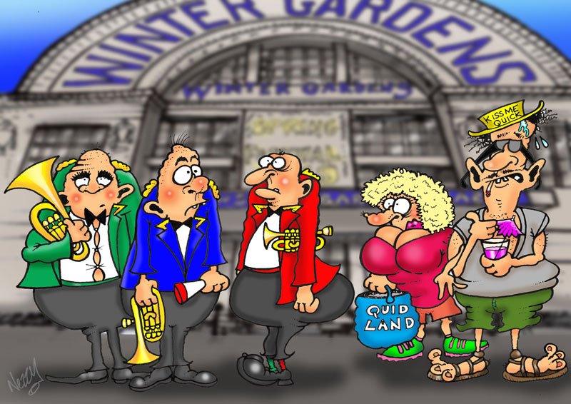 NezzyCartoons's tweet photo. My article in the May edition of Brass Band World Magazine looked at the recent Blackpool Band Competition - what to expect in the 'glorious' hotels and a postscript - I wasn't far out!!!   https://t.co/JaLAF6igCr  #brassband #blackpool #springfestivalblackpool #wintergardens https://t.co/8bJqm5QEf7