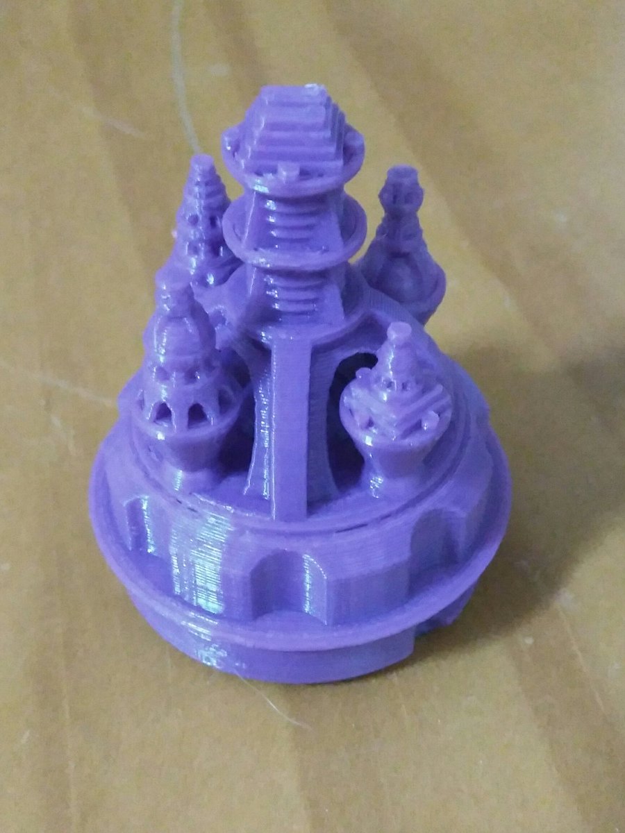 ferjerez3d's tweet photo. 26/31. One step closer to fill that weird thing. #3dprint using @Fillamentum pearl violet. #municipalmay #everydayacity https://t.co/NcRLKvjfOJ