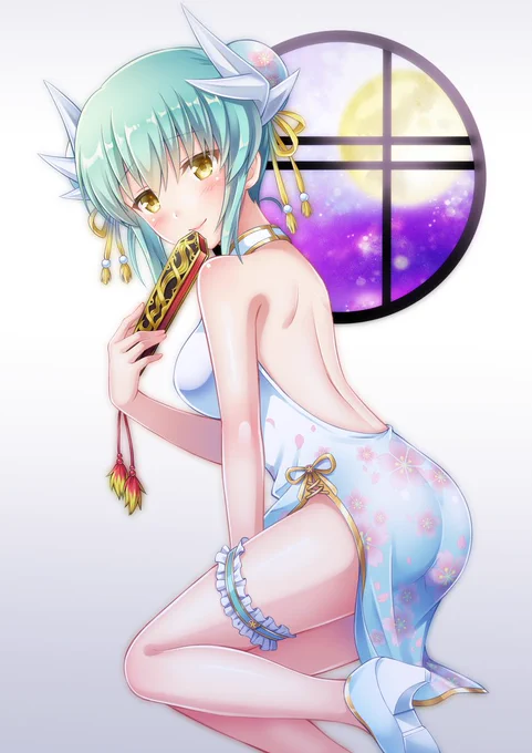 チャイナ清姫 #きよひー #清姫 #FGO #Fate/GrandOrder #チャイナドレス #背中 https://t.co/nRDY0zTyfZ 