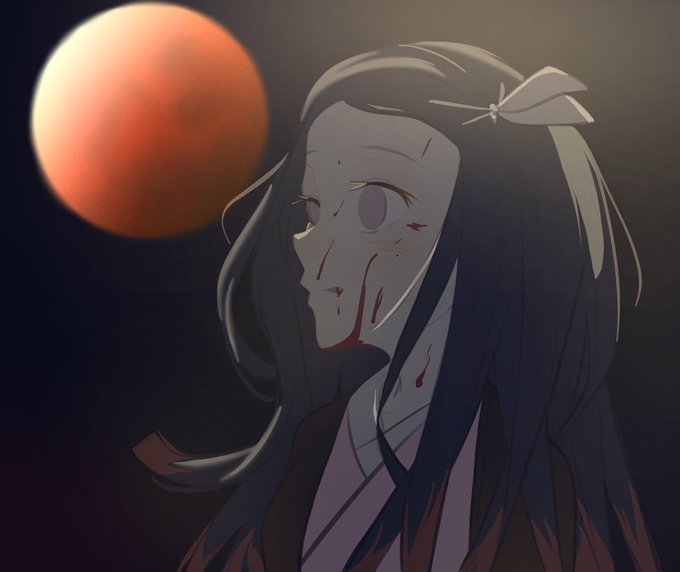 T 衛門さんがTwitterに投稿した竈門禰豆子(鬼滅の刃)のイラスト。