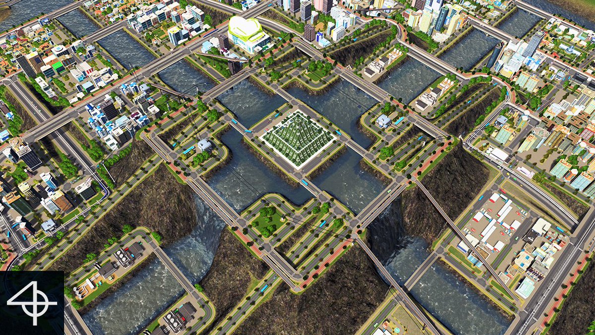 t4rgetgaming's tweet photo. Watch my most recent creation! Building a Pyramid City in #CitiesSkylines https://t.co/1NPLnxZrrg https://t.co/KCnkLJsKK2