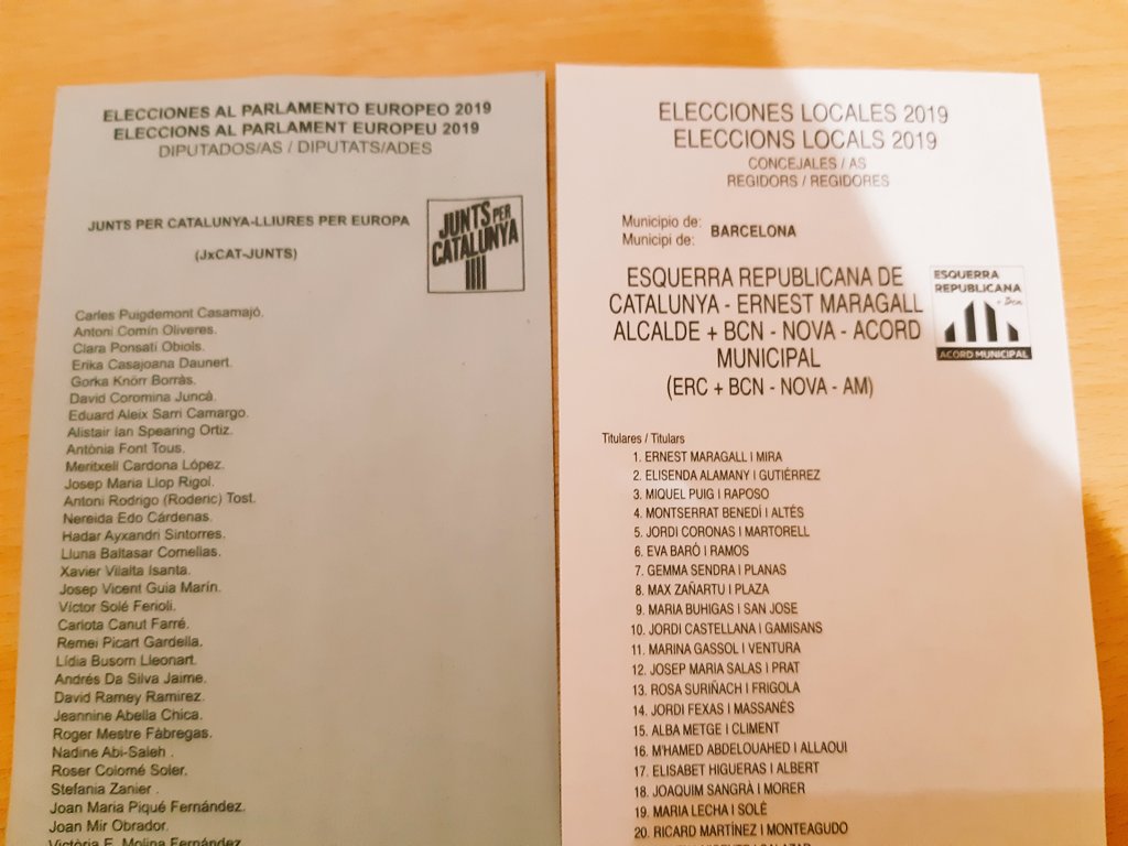 Crema_Catlliure's tweet photo. Doncs ja està fet!! El nostre MHP @KRLS a #Europa i @ernestmaragall a #Barcelona !! L'important és la #RepúblicaCatalana ! #NoSurrender26M #26M #AdeuColau #Elecciones26M #votaporfavor #Catalunya #MaragallAlcalde2019 #LlibertatPresosPoliticsiexiliats #FemXarxa https://t.co/HDloKbZ4i1