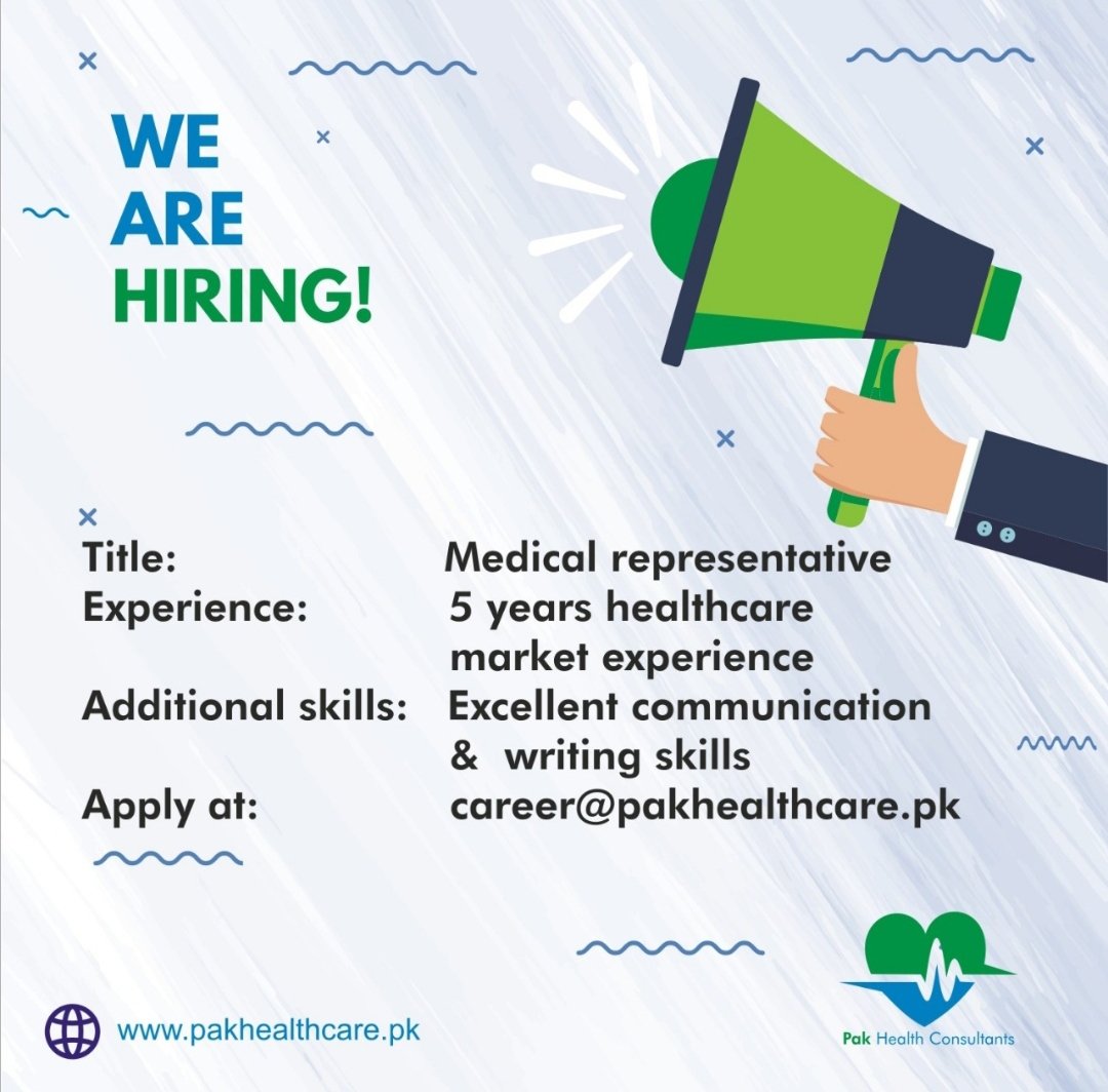 PakhealthcareC1's tweet photo. #PHC #Islamabad #healthcareindustry #makeadifference #customizeservices #consultants #hiringnow https://t.co/8RQdgXZKn4