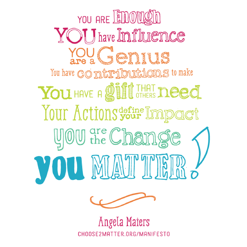 AngelaMaiers's tweet photo. You are enough. #EdChat #YouMatter https://t.co/NeCIEdqTtV