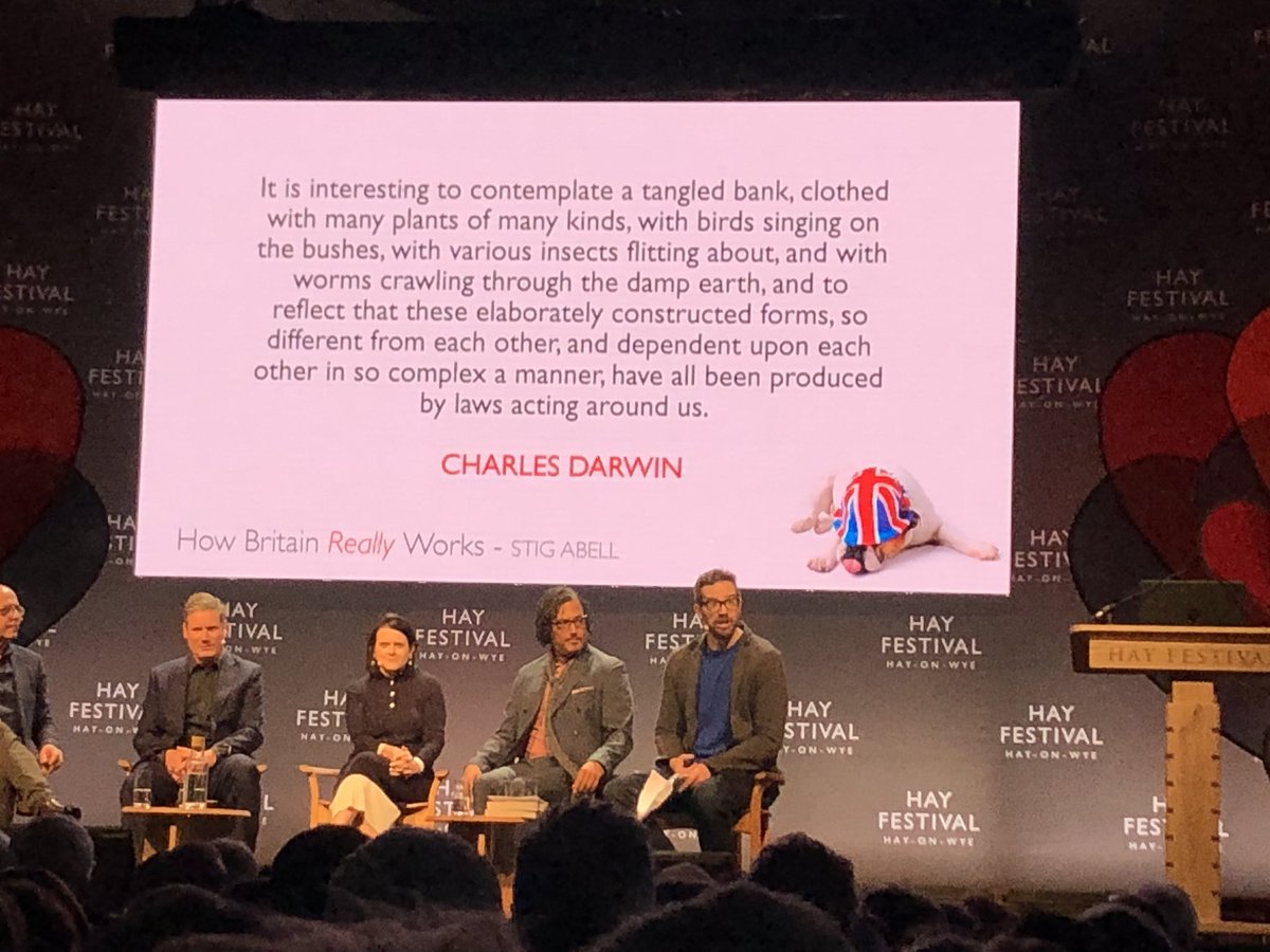 Taffyagent's tweet photo. Here we go @hayfestival @StigAbell #howbritainreallyworks @johnmurrays @CBGBooks https://t.co/efYiJXPhfZ