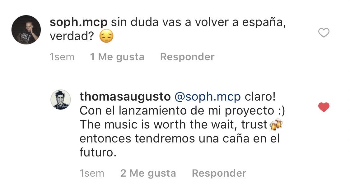 ThomasA_ESP's tweet photo. según thomas lo vamos a poder escuchar y ver muy pronto!!! y tenemos que poner todxs de nuestra parte para conseguir que llegue muy alto 💪🏻 https://t.co/UVJUwvU9Ih