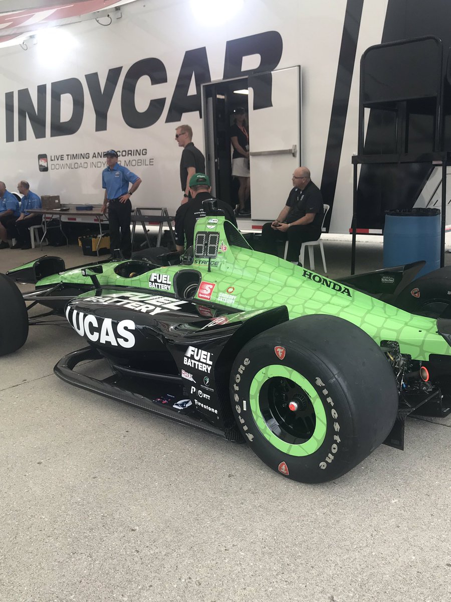Motogator1's tweet photo. .@teamstange car is in technical inspection. 🏁 Looking good. 👍#INDY500 #IndyCar https://t.co/XzJT3ePSBO