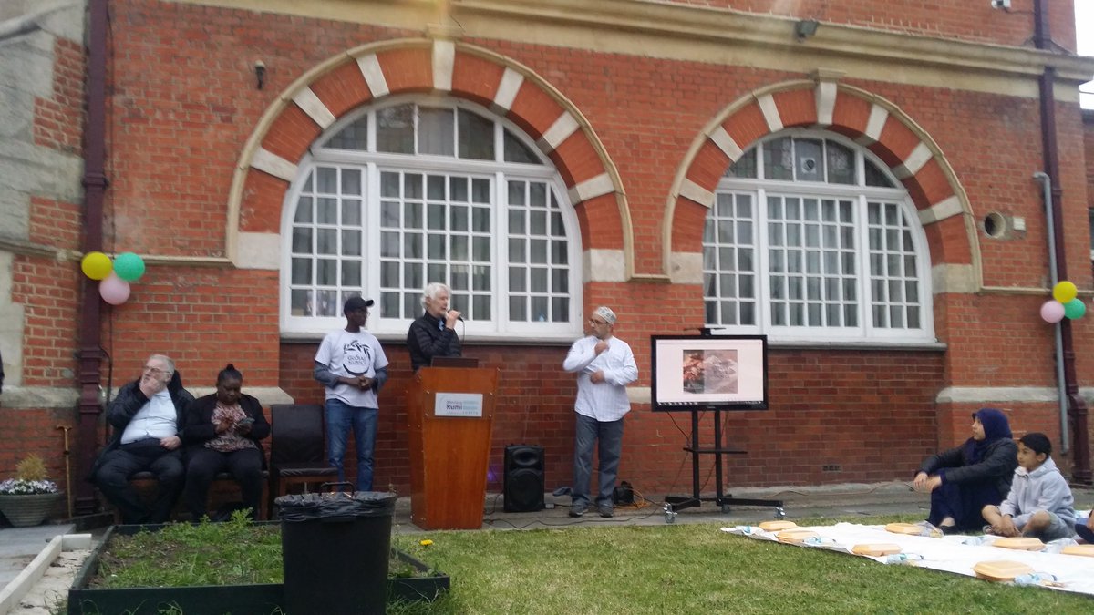 RumiMosque's tweet photo. We've broken bread with the local community at our community #Streetiftar yesterday.

Fantastic turn out from both muslims and non-muslims to experience a night of #Ramadan at our yard as road work on Fore Street.

Heartfelt thanks to everyone who made it happened.

#Ramadan2019 https://t.co/3UP1gnOunu
